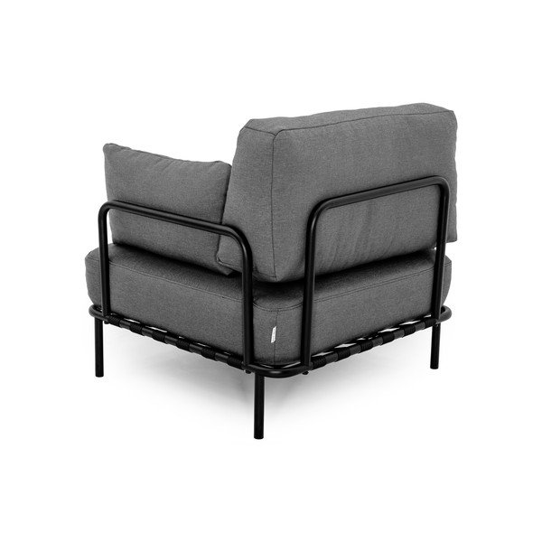 Tmavě šedé polstrované zahradní křeslo Salve – Sit Sit-image-4