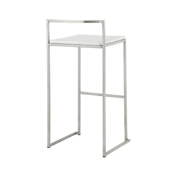 Barová židle s bílým sedákem Kokoon Meto, výška sedu 74 cm-image-4