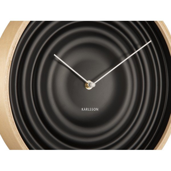 Černé nástěnné hodiny Karlsson Ribble, ø 31 cm-image-4
