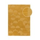 Žlutý vlněný koberec Flair Rugs Gigi, 120 x 170 cm