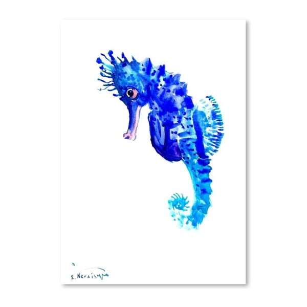Autorský plakát Seahorse od Surena Nersisyana, 42 x 30 cm