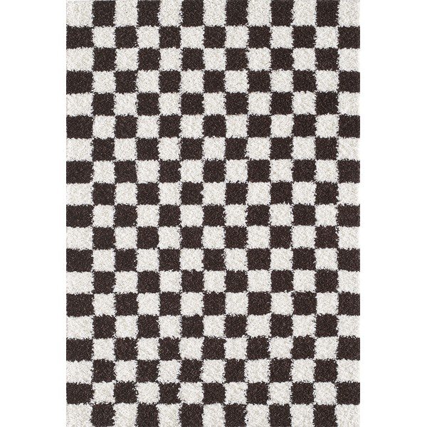 Hnědý/krémový koberec 80x150 cm Grida – ESTE
