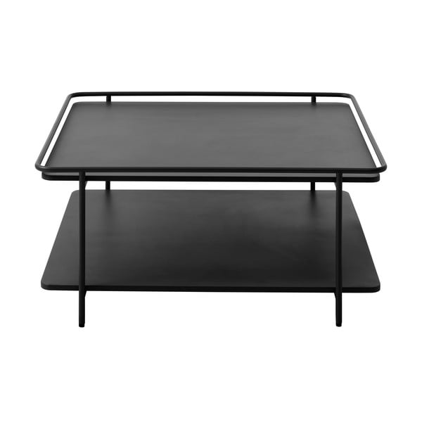 Černý kovový konferenční stolek 75x75 cm Yuba – Unique Furniture