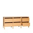 Komoda v dekoru dubu v přírodní barvě 150x65x40 cm Forma – Hübsch