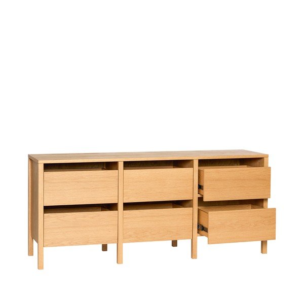 Komoda v dekoru dubu v přírodní barvě 150x65x40 cm Forma – Hübsch