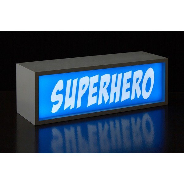 Modrá světelná dekorace na baterky Superhero – Premier Housewares-image-1