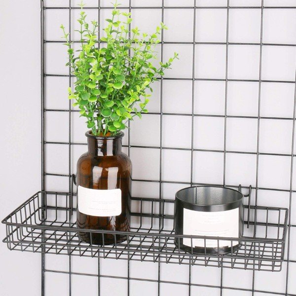 Černý přídavný košík k nástěnce Reminder, délka 40 cm-image-1