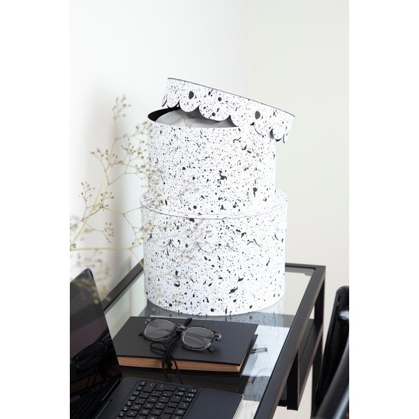 Sada 2 černo-bílých krabic Bigso Box of Sweden Splash-image-1