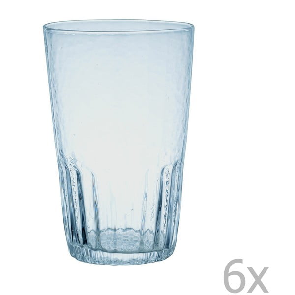 Sada šesti sklenic Kinto DEW Tumbler Clear, 420ml