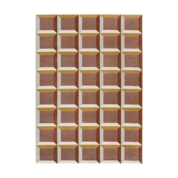 Koberec v terakotové barvě 80x150 cm Amara – Universal