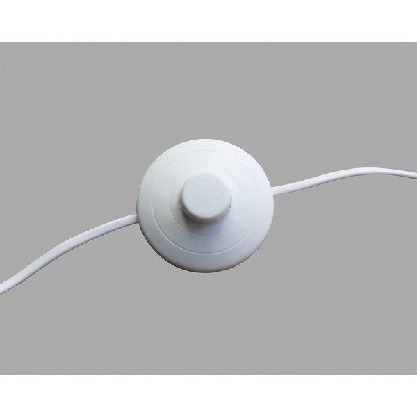 Šedá stojací lampa s textilním stínidlem (výška 110 cm) Thor – Fischer & Honsel-image-1