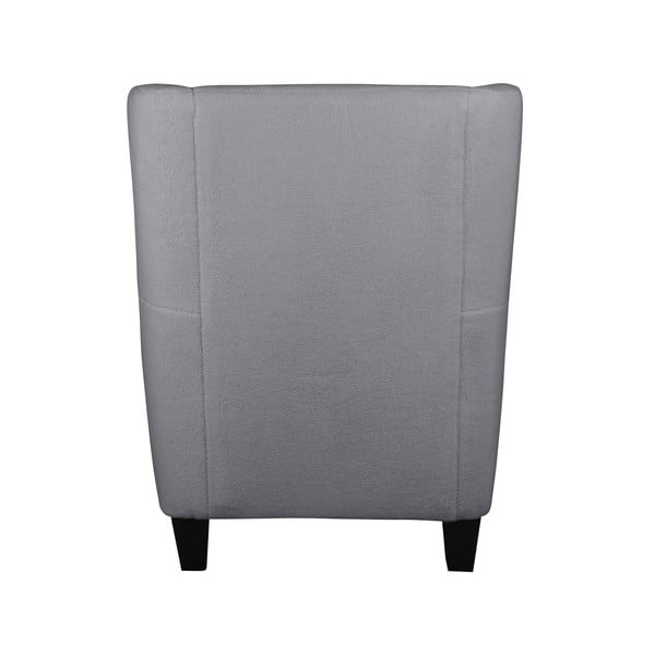 Šedé sametové křeslo ušák Zhili - Støraa-image-3