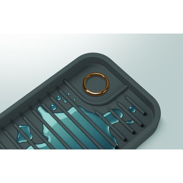 Šedý silikonový organizér ke dřezu – Metaltex-image-3