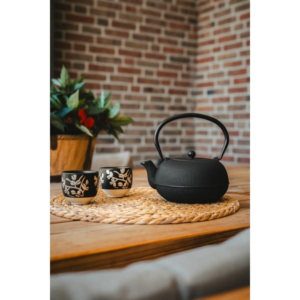 Černá porcelánovo-litinová čajová souprava Sichuan – Bredemeijer-image-1
