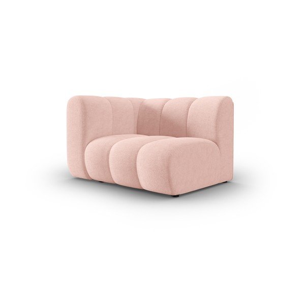 Růžový modul pohovky (levý roh) Lupine – Micadoni Home-image-2