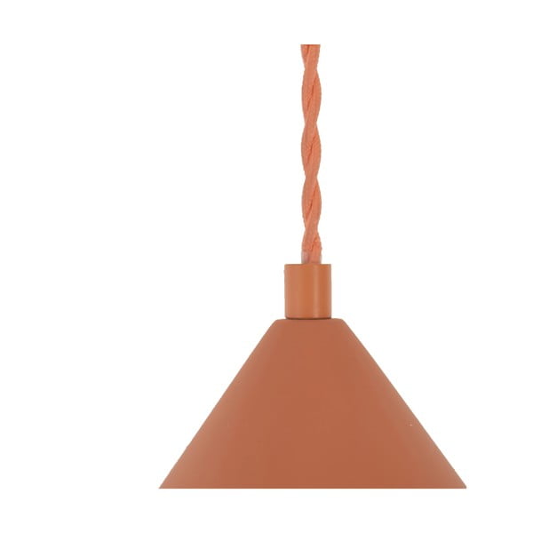 Závěsné svítidlo v cihlové barvě s kamenným stínidlem ø 30 cm Vilma – SULION-image-2