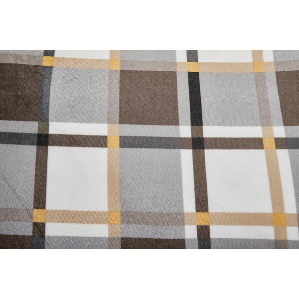 Šedo-hnědé povlečení na jednolůžko z mikroplyše 140x200 cm – My House-image-4