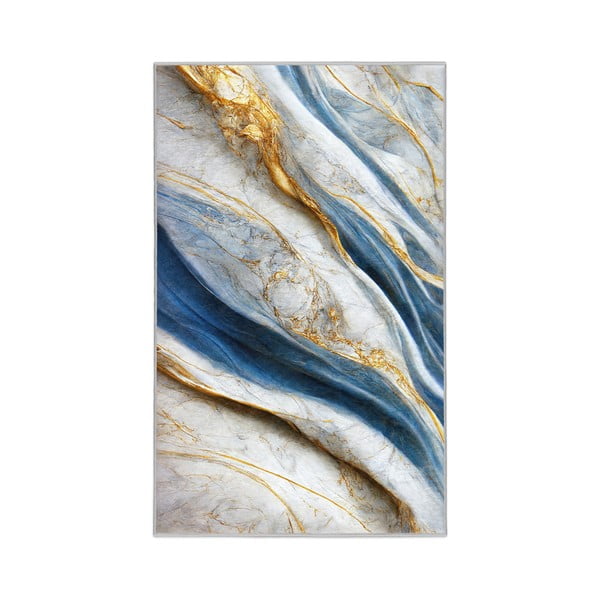 Modrý pratelný koberec 120x180 cm Golden Spill – Mila Home