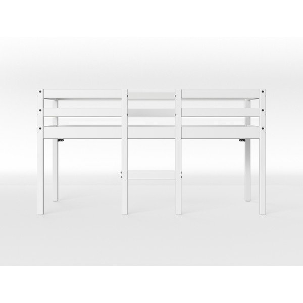 Bílá vyvýšená dětská postel z borovicového dřeva Flexa White, 70 x 160 cm-image-1