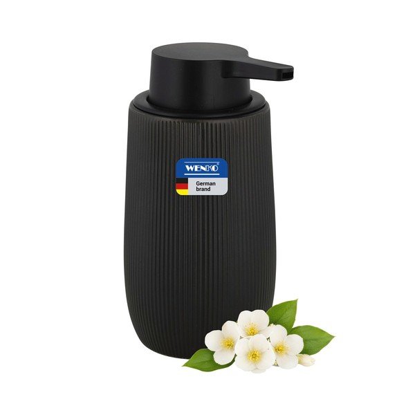 Černý plastový dávkovač mýdla 400 ml Fablo – Wenko-image-3