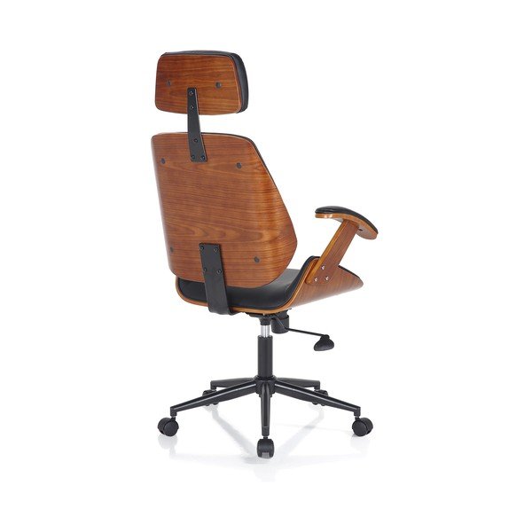 Černá kancelářská židle z imitace kůže Visby – Tomasucci-image-4