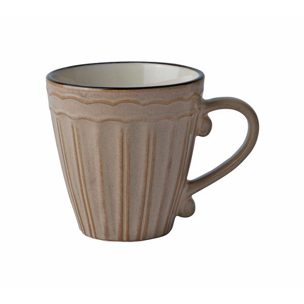 Sada 4 kameninových hrnků a konvice Brown-image-3