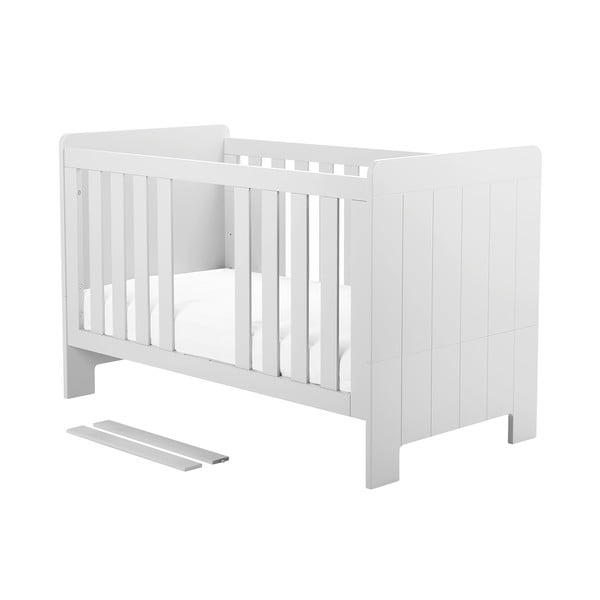 Bílá variabilní dětská postýlka Pinio Calmo, 140 x 70 cm-image-3