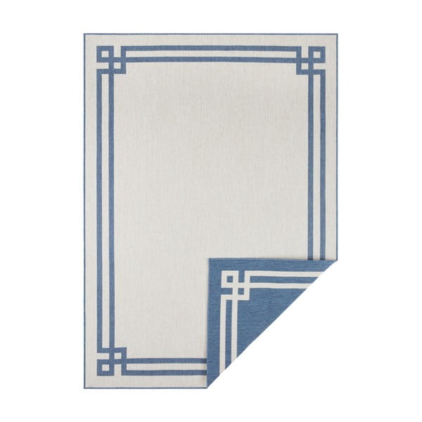 Modro-krémový venkovní koberec NORTHRUGS Manito, 80 x 150 cm