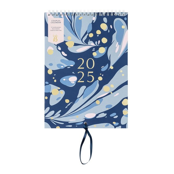 Kalendář pro páry 13 str. Navy Marble – Busy B