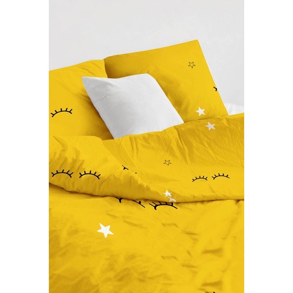 Žluté dětské povlečení na jednolůžko 140x200 cm Dide – Mijolnir-image-2