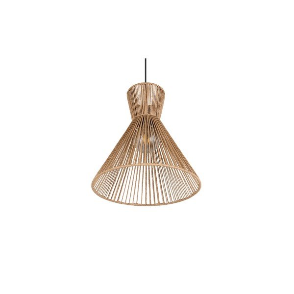 Kovové závěsné svítidlo v přírodní barvě se stínidlem z papírového výpletu ø 35 cm Rosalie – Reality-image-4