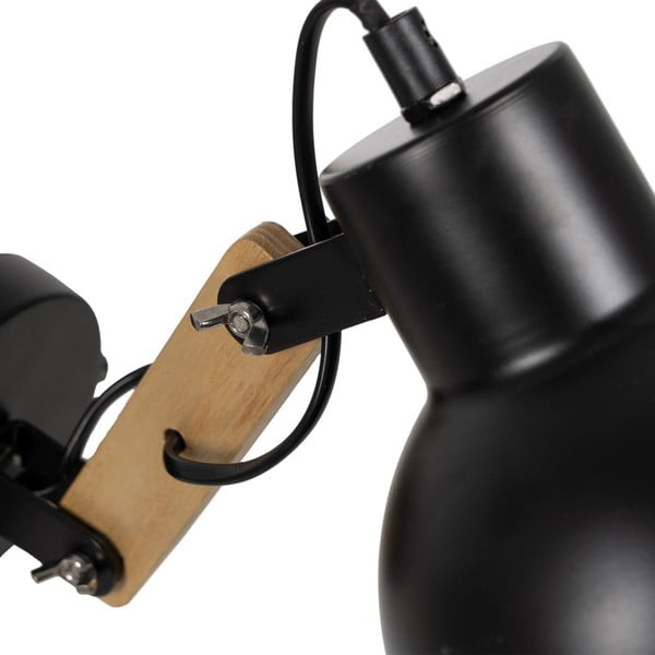 Nástěnné svítidlo v černé a přírodní barvě – Ixia-image-4