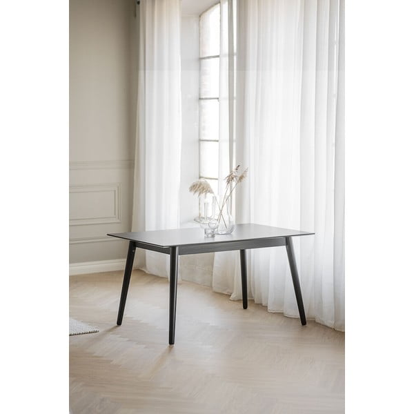 Černý jídelní stůl Rowico Lotta, 140 x 90 cm-image-2