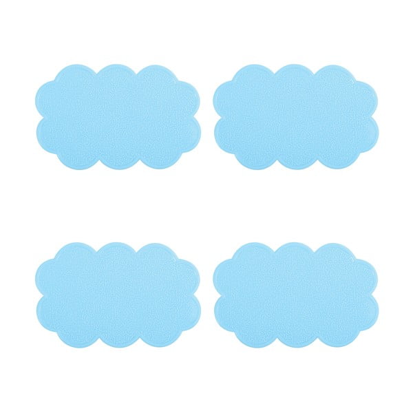 Dětské protiskluzové podložky v sadě 4 ks do vany 9x14,5 cm Nuages – MSV