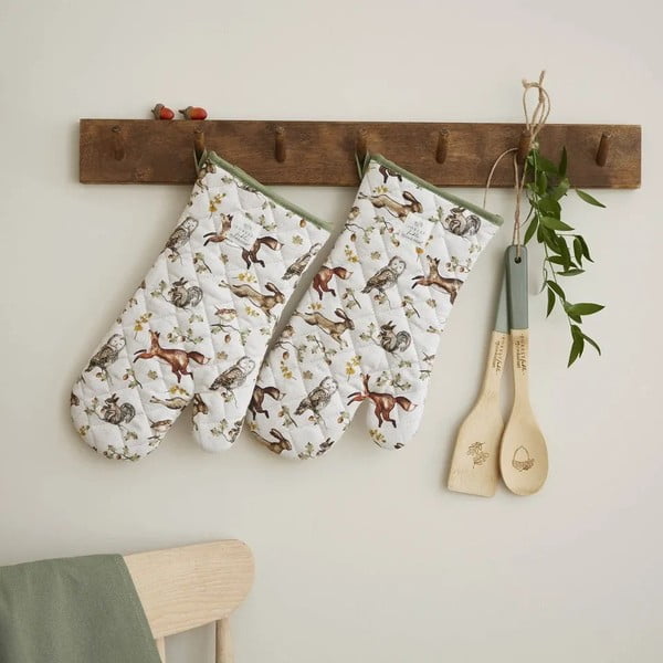 Bavlněné kuchyňské rukavice v sadě 2 ks Forest Fable – Cooksmart ®-image-1