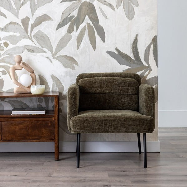 Béžové žinylkové křeslo Bind – Ixia-image-1