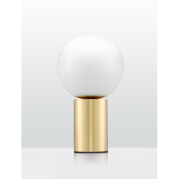Bílá/ve zlaté barvě skleněná stolní lampa (výška 35,5 cm) Vita – Nova Luce-image-3