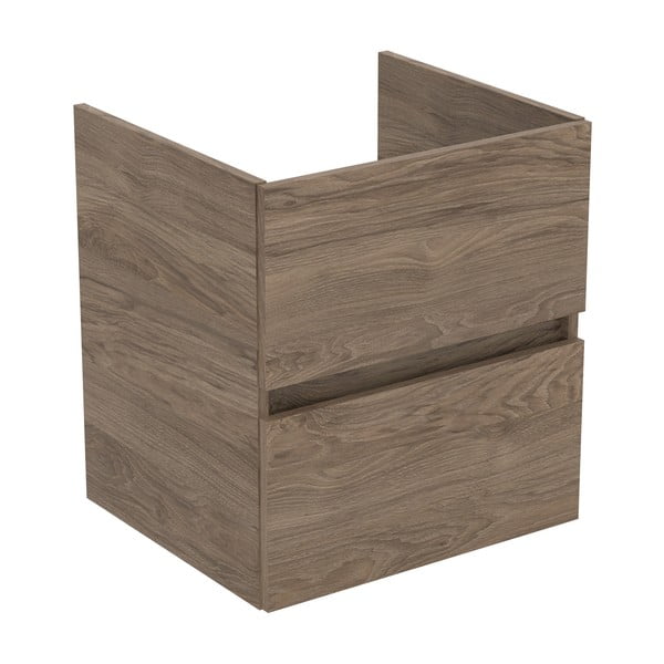 Závěsná skříňka pod umyvadlo v dekoru ořechu v přírodní barvě 50x55 cm Eurovit+ – Ideal Standard-image-1