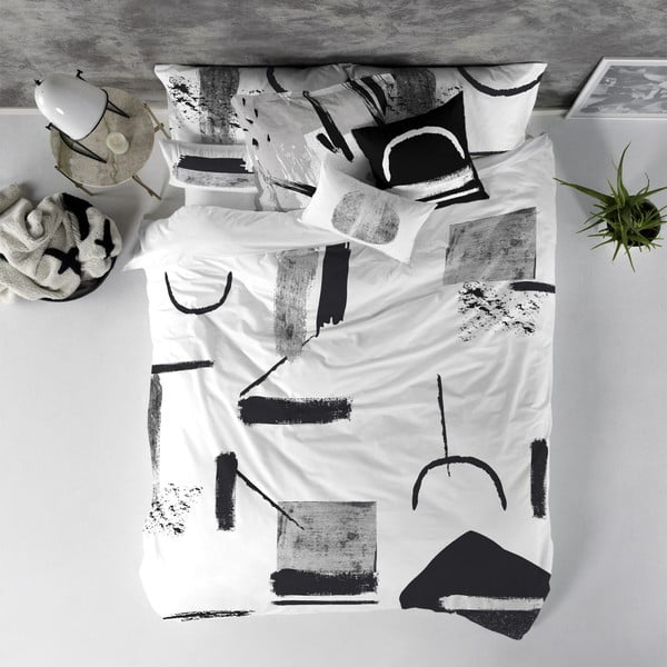 Bavlněný povlak na peřinu Blanc Shapes, 200 x 200 cm-image-2