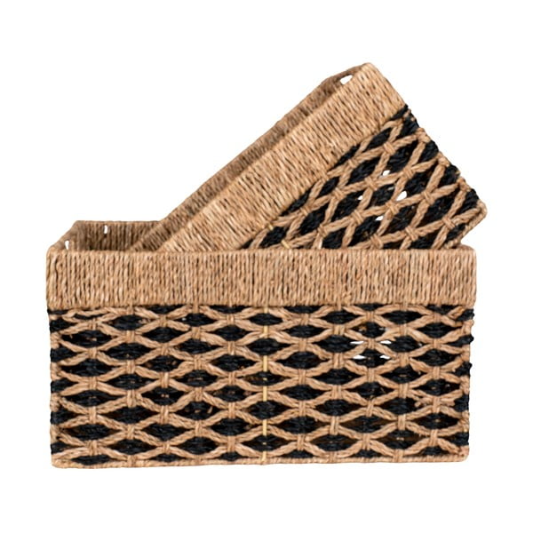 Košíky z mořské trávy v sadě 2 ks 25x40x21 cm Salar – House Nordic-image-2