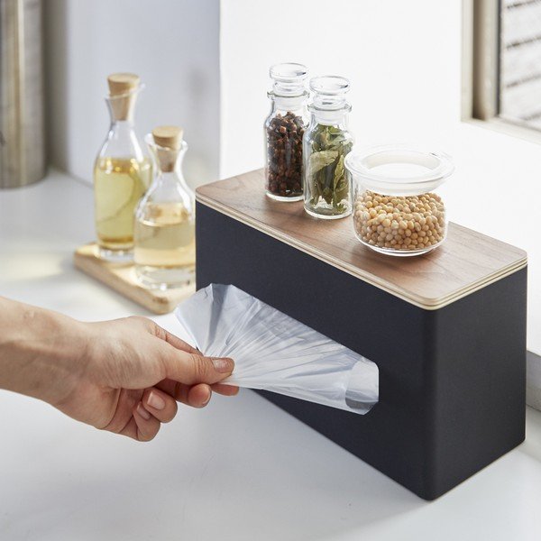 Kovový box na kapesníky Rin – YAMAZAKI-image-1