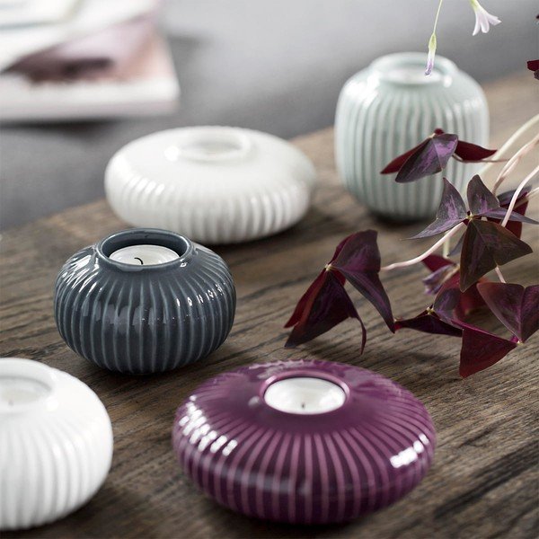 Mentolově modrá kameninová váza Kähler Design Hammershoi, ⌀ 13,5 cm-image-4