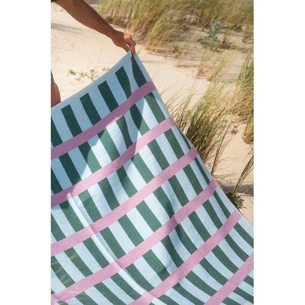 Zelená/růžová deka 160x200 cm Onu – noo.ma-image-2