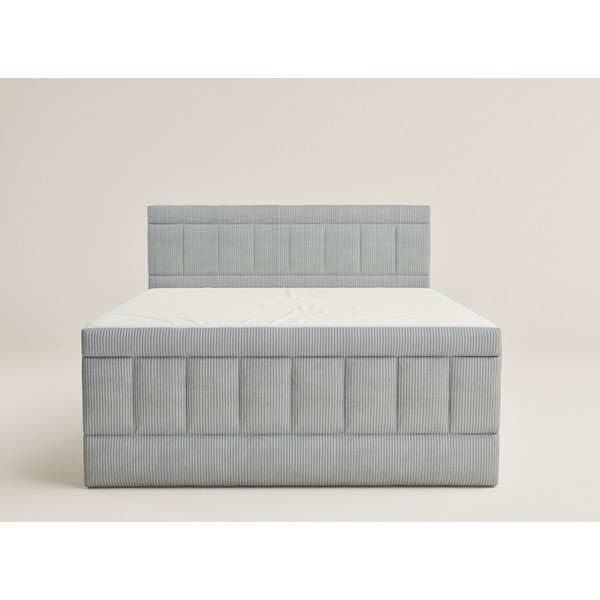 Šedá boxspring postel s úložným prostorem 160x200 cm Caya – Maison de Rêve-image-2