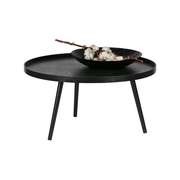 Černý konferenční stolek WOOOD Mesa, Ø 78 cm-image-3