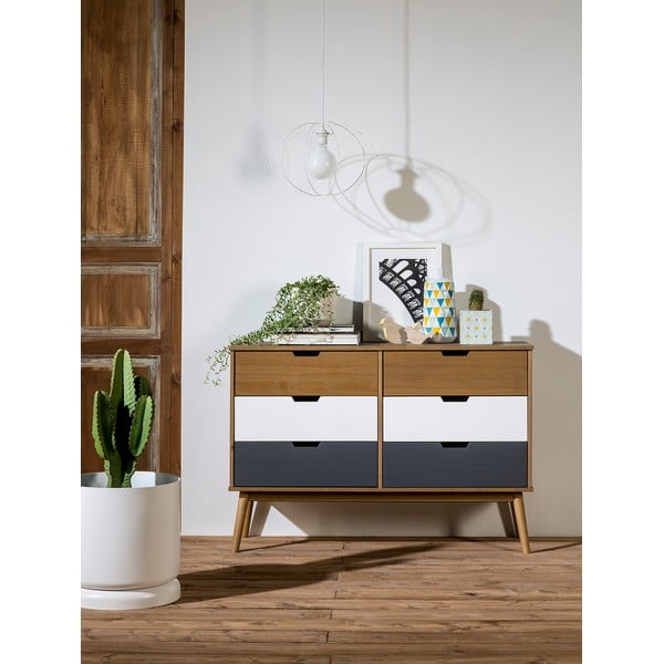 Komoda z masivního borovicového dřeva Marckeric Cusco, šířka 120 cm-image-1