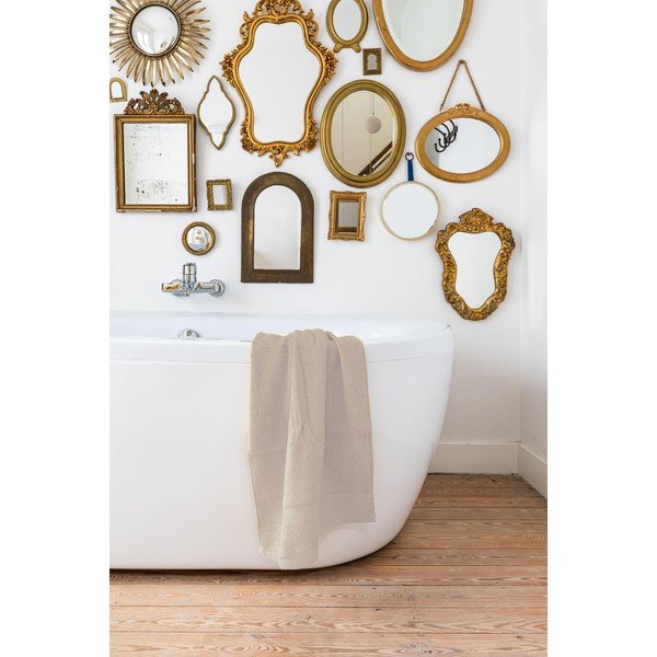 Pískově hnědý ručník Tiseco Home Studio, 50 x 100 cm-image-1