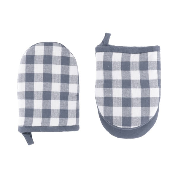 Bavlněné kuchyňské rukavice v sadě 2 ks Gingham – Tiseco Home Studio