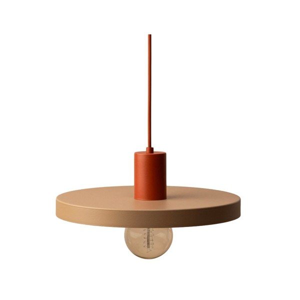 Béžové kovové závěsné svítidlo ø 30 cm Ori – Micadoni 