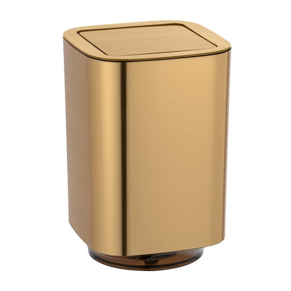 Odpadkový koš do koupelny ve zlaté barvě Wenko Auron-image-1